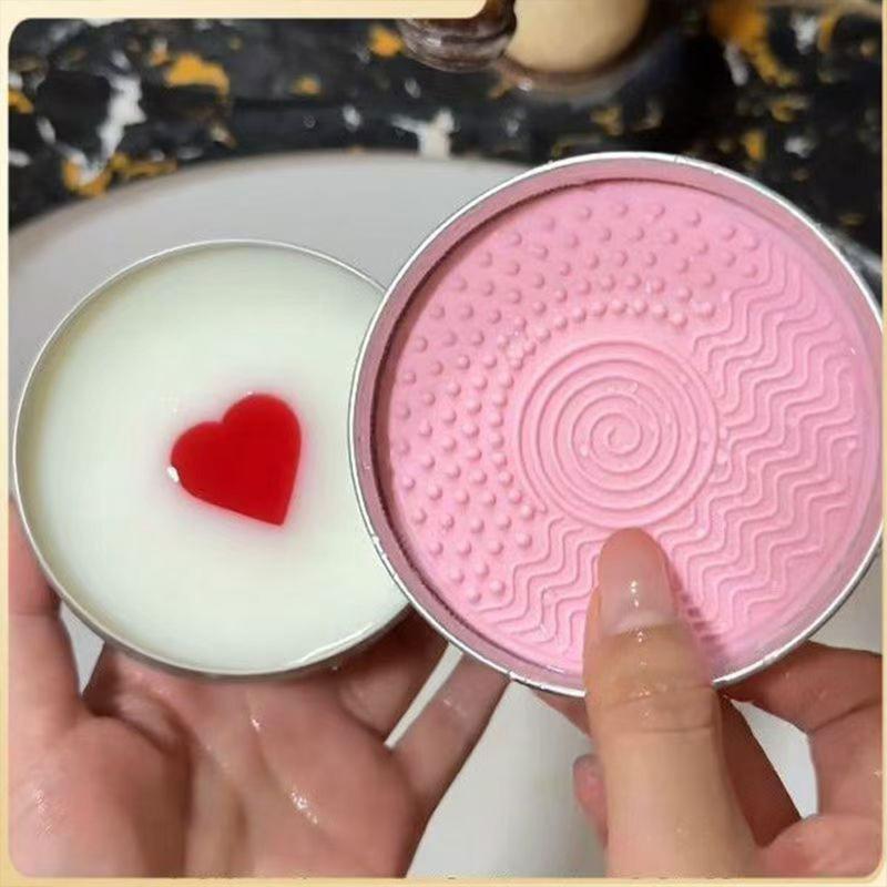 Beauty Makeup Sponge - สบู่ทำความสะอาดแปรงแต่งหน้ารูปหัวใจ SU Cute 100 กรัม สำหรับแผ่นซิลิโคน