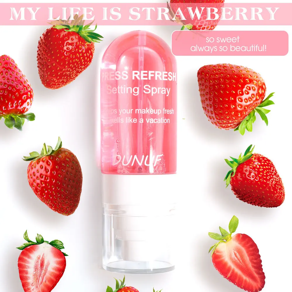 Makeup Fixing Mist - DUNUF 1 ชิ้นสเปรย์แต่งหน้าเพิ่มความชุ่มชื้น - ป้องกันการหลอมละลาย ไม่มีน้ำมัน