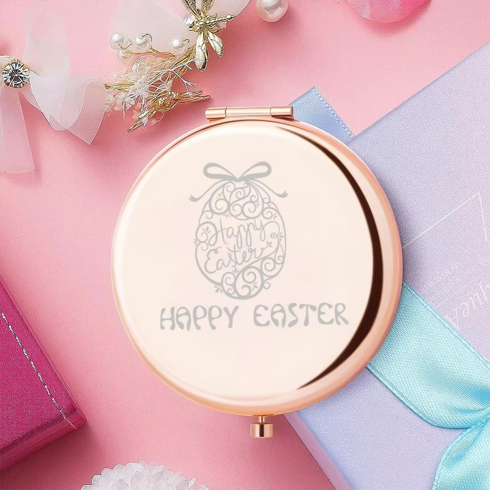 Beauty Makeup Names - กระจกแต่งหน้าพับได้ทรงกลมพร้อมชื่อสั่งทำพิเศษ ของขวัญงานแต่งงานสำหรับผู้หญิง สวยงามและมีเอกลักษณ์เฉพาะตัว