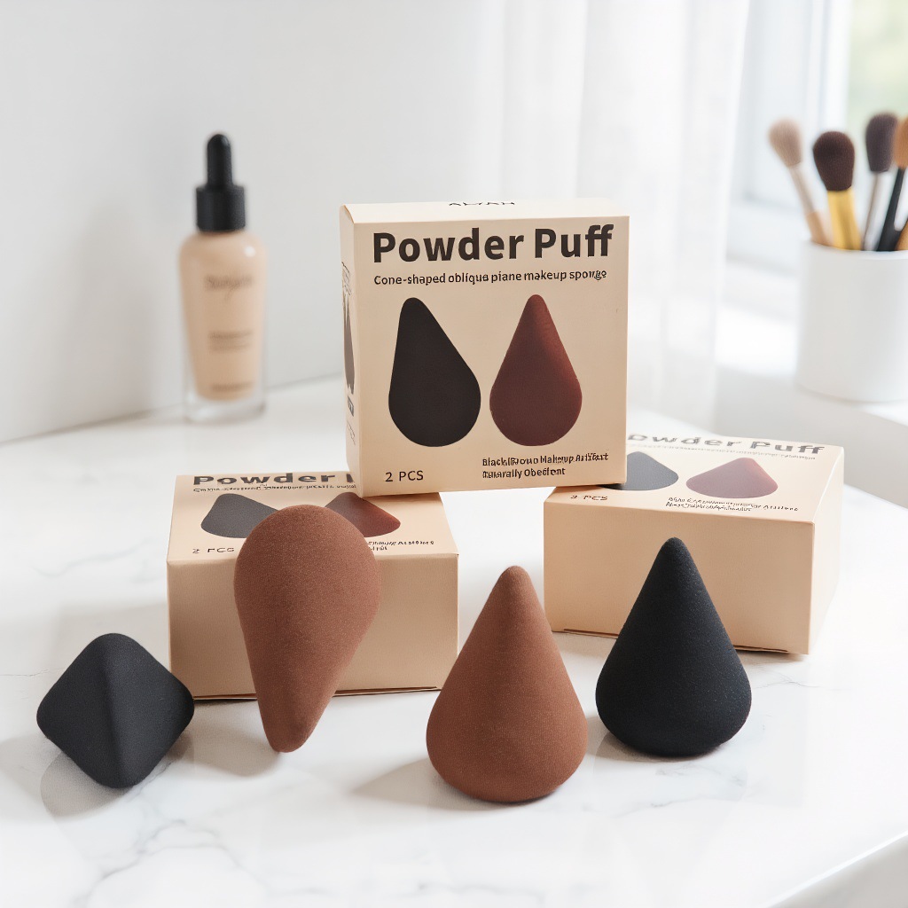 Beauty Blender In Makeup - ฟองน้ำแต่งหน้ารูปทรงกรวยแบบนุ่มพิเศษ สำหรับรองพื้นชนิดน้ำหรือครีม อุปกรณ์เกลี่ยเครื่องสำอาง