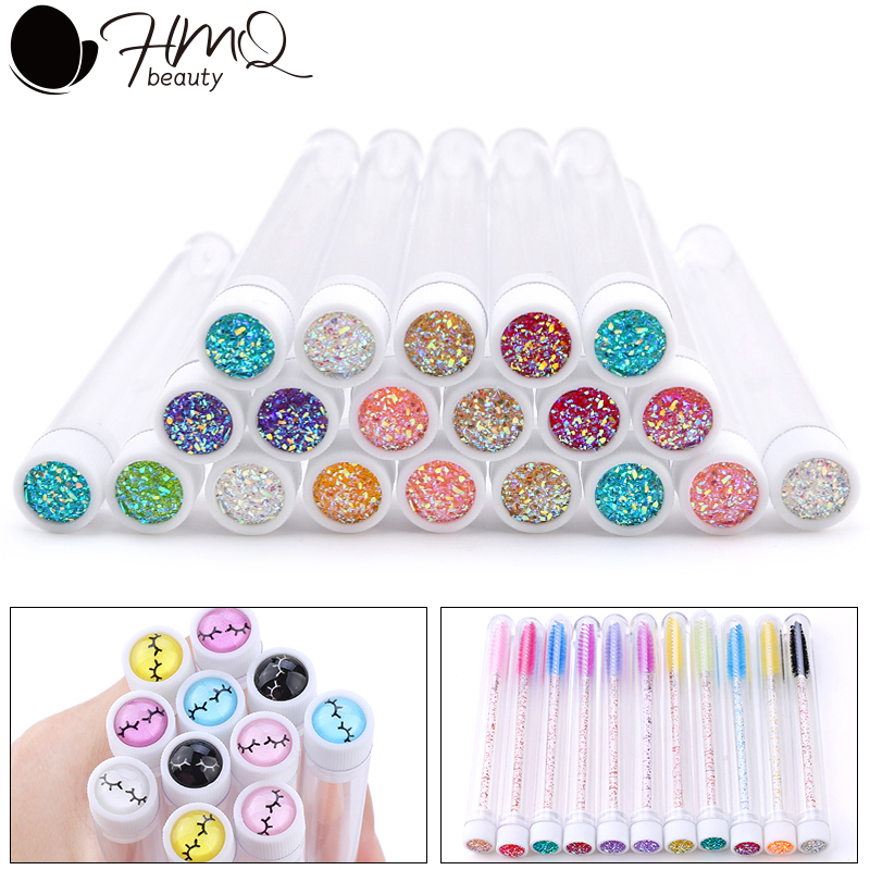 Beauty Makeup Youtube - 20Pcs Reusable Eyebrow แปรงหลอดฝุ่นแปรงขนตาหลอดเปลี่ยนได้แปรงแต่งหน้ามาสคาร่าขนตาใหม่เรซิ่นเจาะ