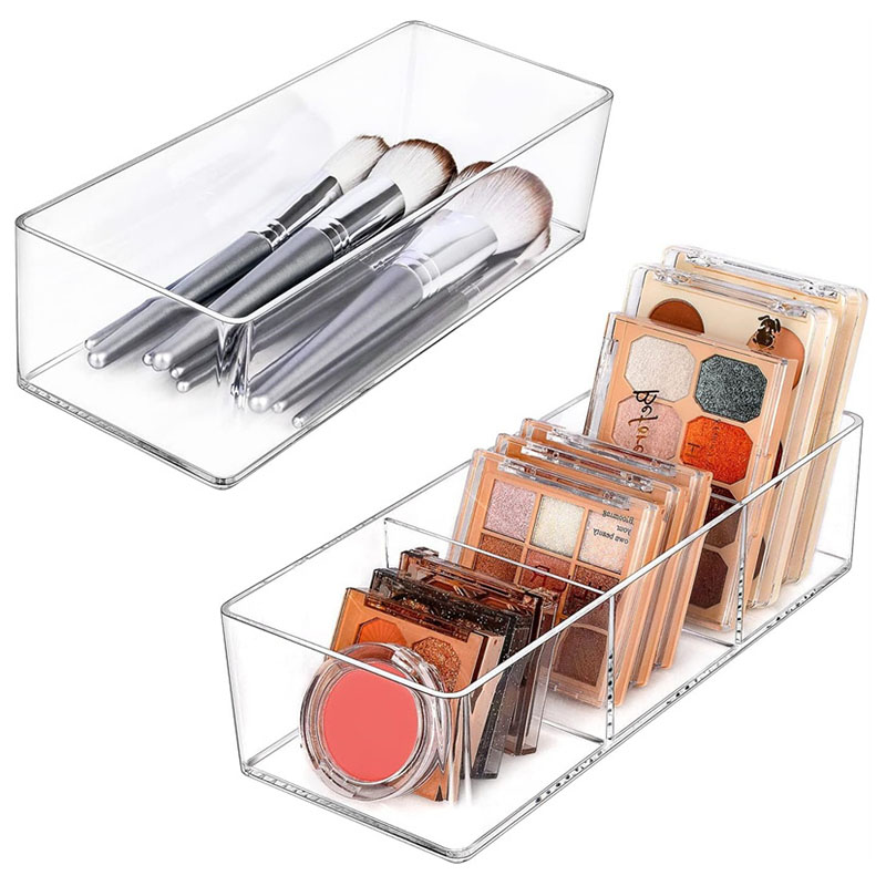 Beauty Makeup Sponge - กล่องเก็บเครื่องสำอางอะคริลิคสำหรับลิปสติก พู่กันแต่งหน้า กล่องเก็บของแบบชั้นวางสำหรับวางบนโต๊ะ กล่องเก็บเครื่องสำอาง อุปกรณ์แต่งหน้า พัฟแต่งหน้า