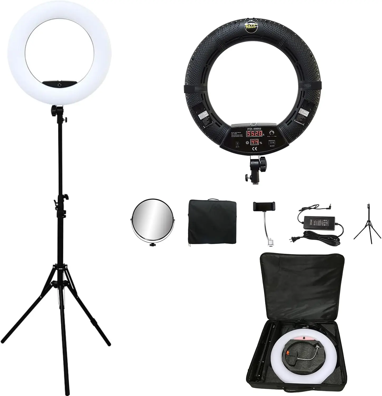 Beauty Makeup Youtube - FD480 โคมไฟวงแหวน LED ขนาด 18 นิ้ว