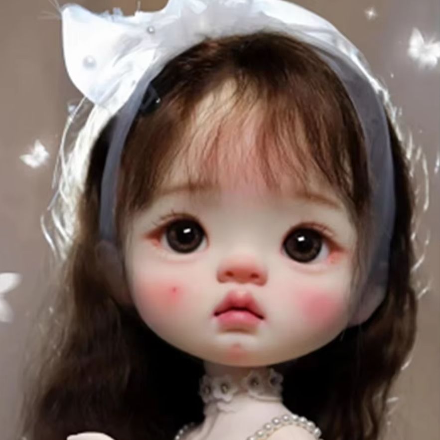 Beauty Y Makeup - หัวตุ๊กตาเรซิ่น Amber Girl, หัวแต่งหน้าสวยงาม, แค่หัวตุ๊กตา SD