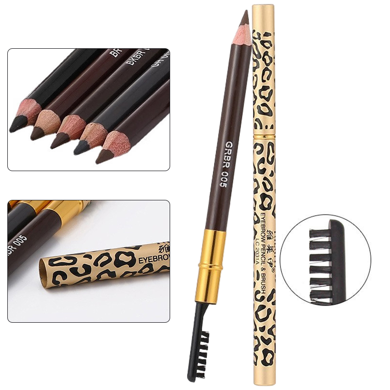 ดินสอเขียนคิ้ว 7 สี ลายเสือดาว - Eyebrow Pomade Pencil บทวิจารณ์และราคา