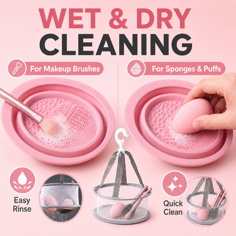 ชามทำความสะอาดแปรงแต่งหน้าซิลิ - Beauty Makeup Sponge บทวิจารณ์และราคา