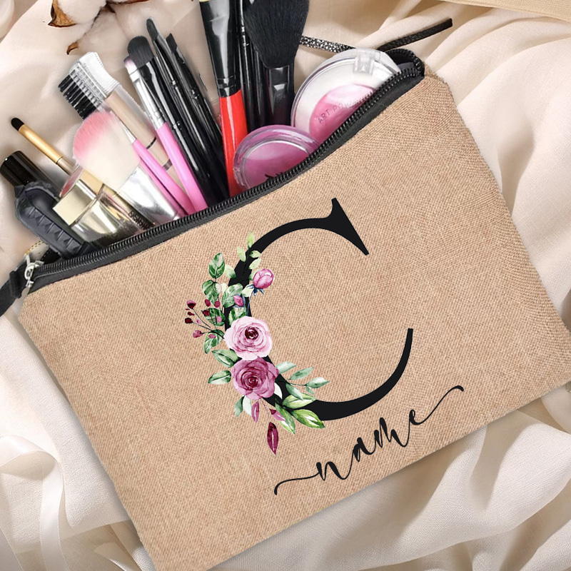 กระเป๋าเครื่องสำอางผ้าลินินสำห - Beauty Makeup Names บทวิจารณ์และราคา
