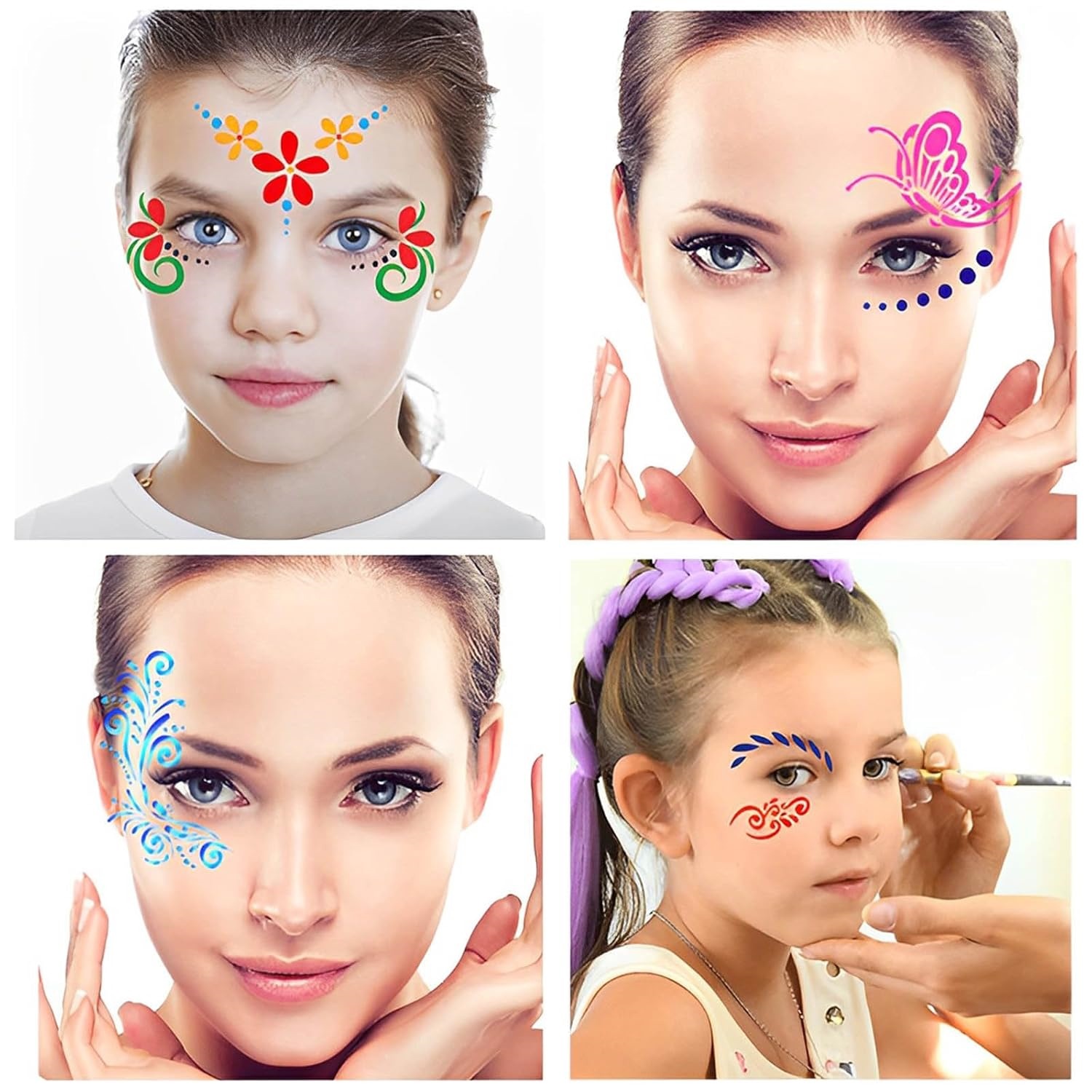 ชุดแม่แบบเพ้นท์หน้า 28 ชิ้น -  - Beauty Makeup Pictures บทวิจารณ์และราคา