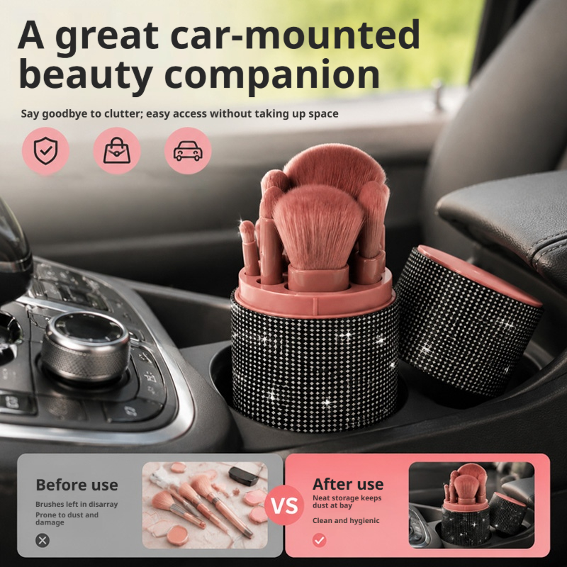 ที่เก็บแปรงแต่งหน้าแบบพกพาสำหร - Beauty Makeup Youtube บทวิจารณ์และราคา
