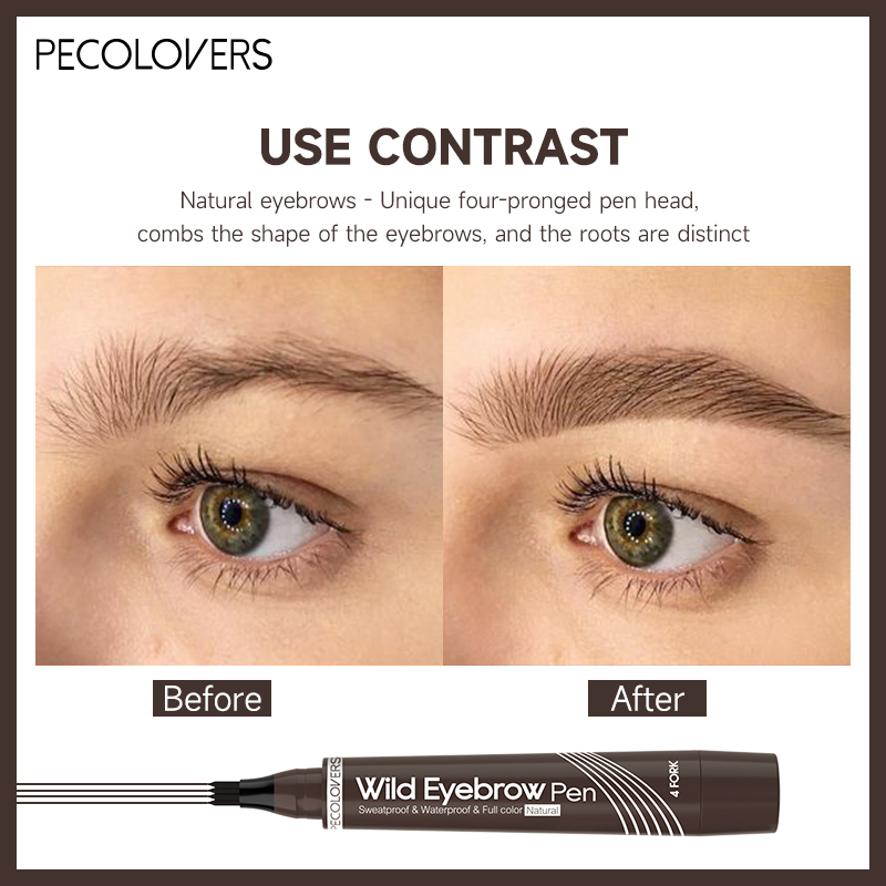 4ส้อมกันน้ำดินสอเขียนคิ้วผู้หญ - Eyebrow Pomade Pencil บทวิจารณ์และราคา