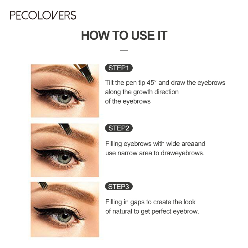 4ส้อมกันน้ำดินสอเขียนคิ้วผู้หญ - Eyebrow Pomade Pencil บทวิจารณ์และราคา