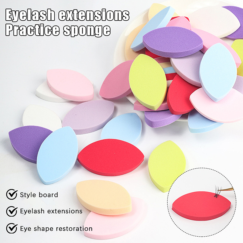 แผ่นรองขนตาปลอม 50 ชิ้น สำหรับ - Beauty Makeup Sponge บทวิจารณ์และราคา