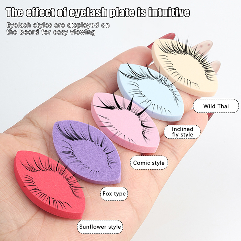 แผ่นรองขนตาปลอม 50 ชิ้น สำหรับ - Beauty Makeup Sponge บทวิจารณ์และราคา