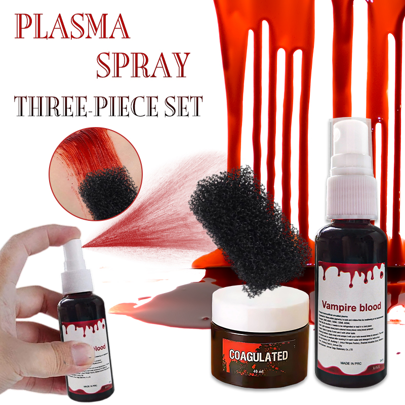 ชุดแต่งหน้าเลือดปลอมฮาโลวีน 3  - Beauty Makeup Pictures บทวิจารณ์และราคา