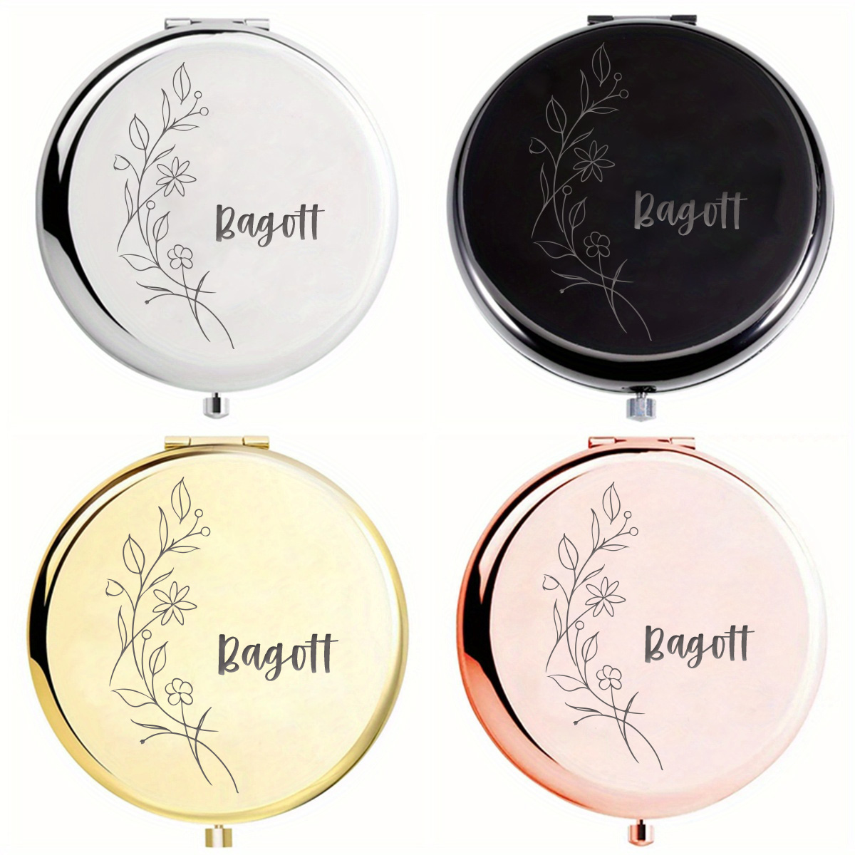 กระจกแต่งหน้าพับได้ 1 ชิ้น ลาย - Beauty Makeup Names บทวิจารณ์และราคา
