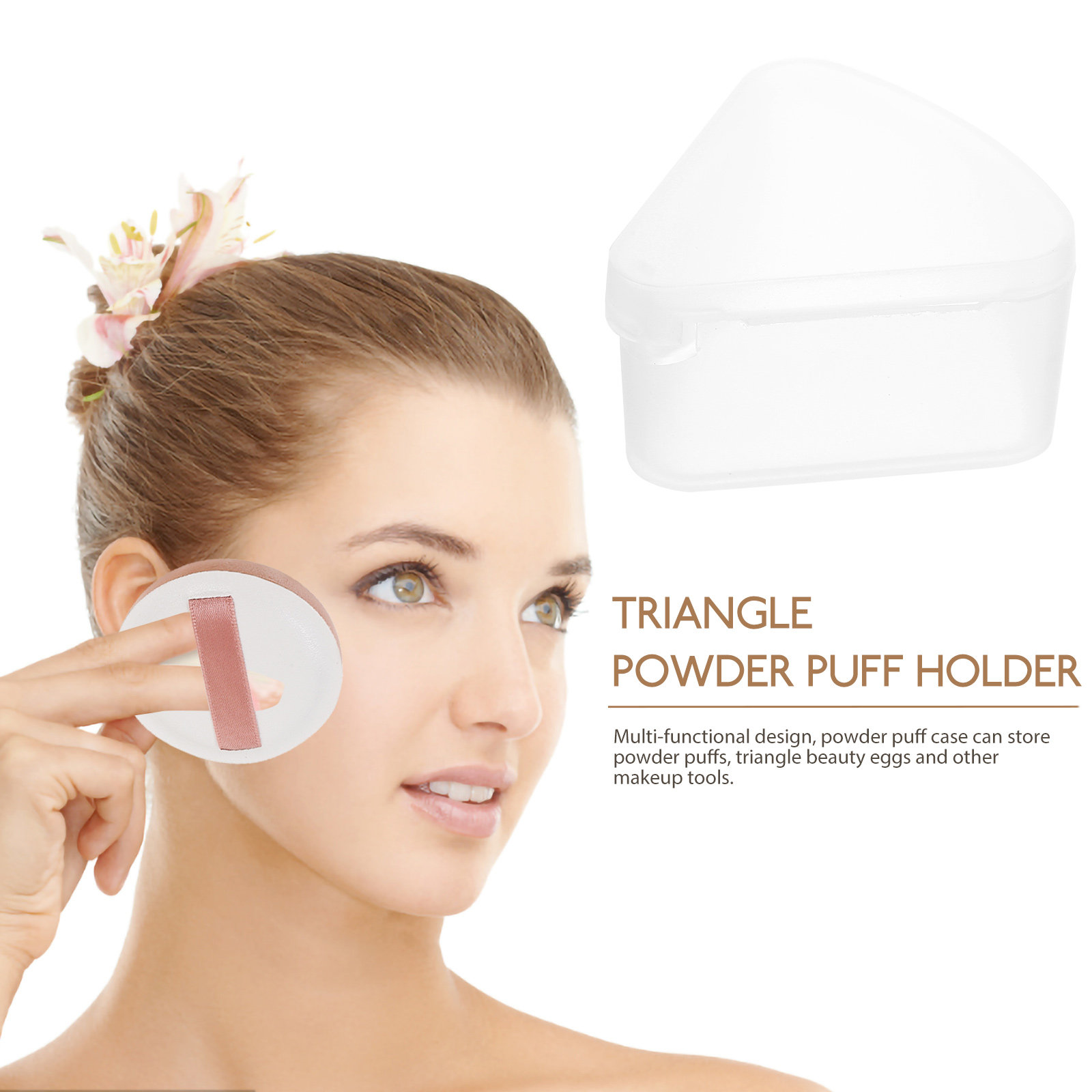 กล่องใส่พัฟแต่งหน้าทรงสามเหลี่ - Beauty Makeup Sponge บทวิจารณ์และราคา
