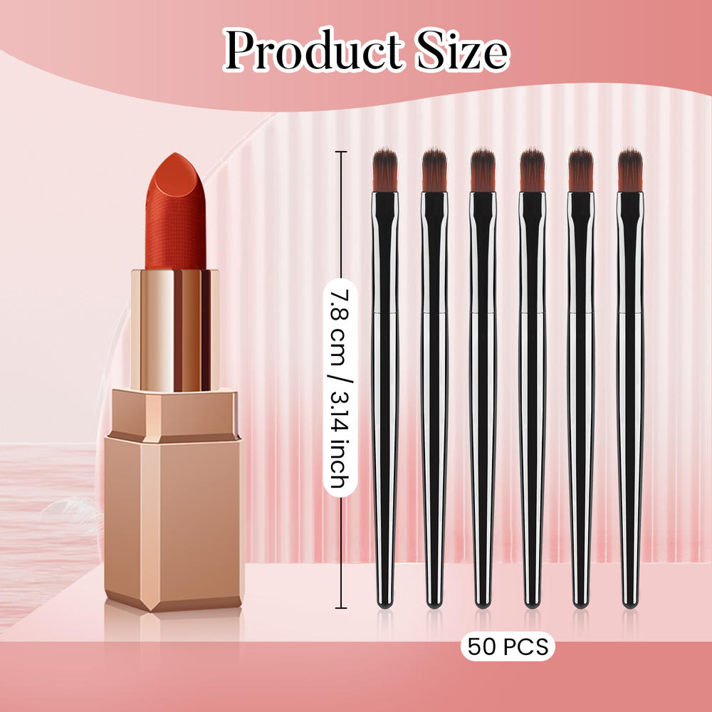 50/100 ชิ้นชุดแปรงทาปากแบบใช้แ - Beauty Makeup Vanity บทวิจารณ์และราคา