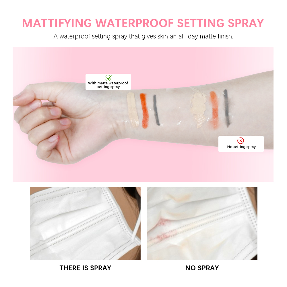 การตั้งค่าสเปรย์ติดทนนานกันน้ํ - Makeup Fixing Mist บทวิจารณ์และราคา
