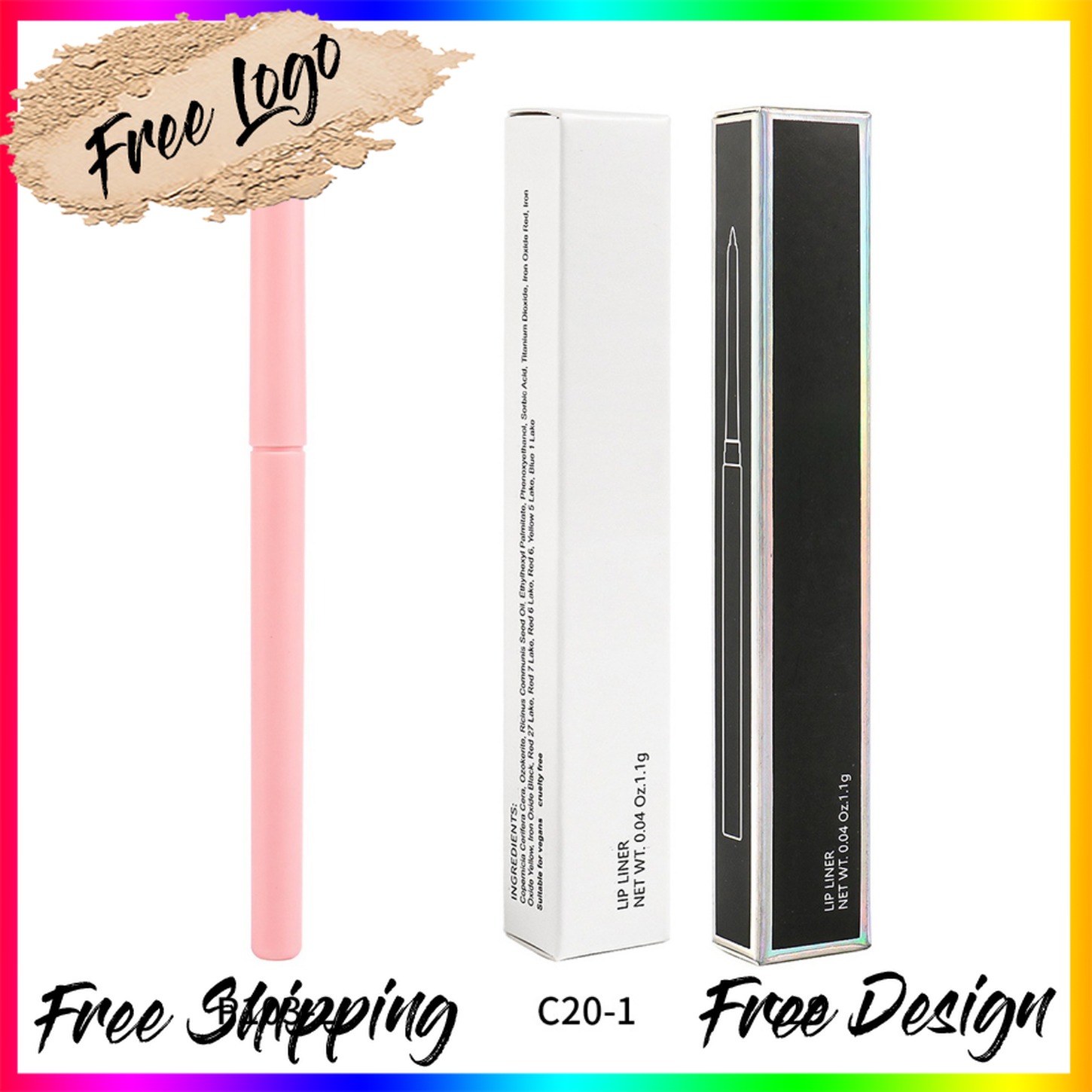 ฉลากส่วนตัวโลโก้ที่กําหนดเองมั - Beauty Makeup Youtube บทวิจารณ์และราคา