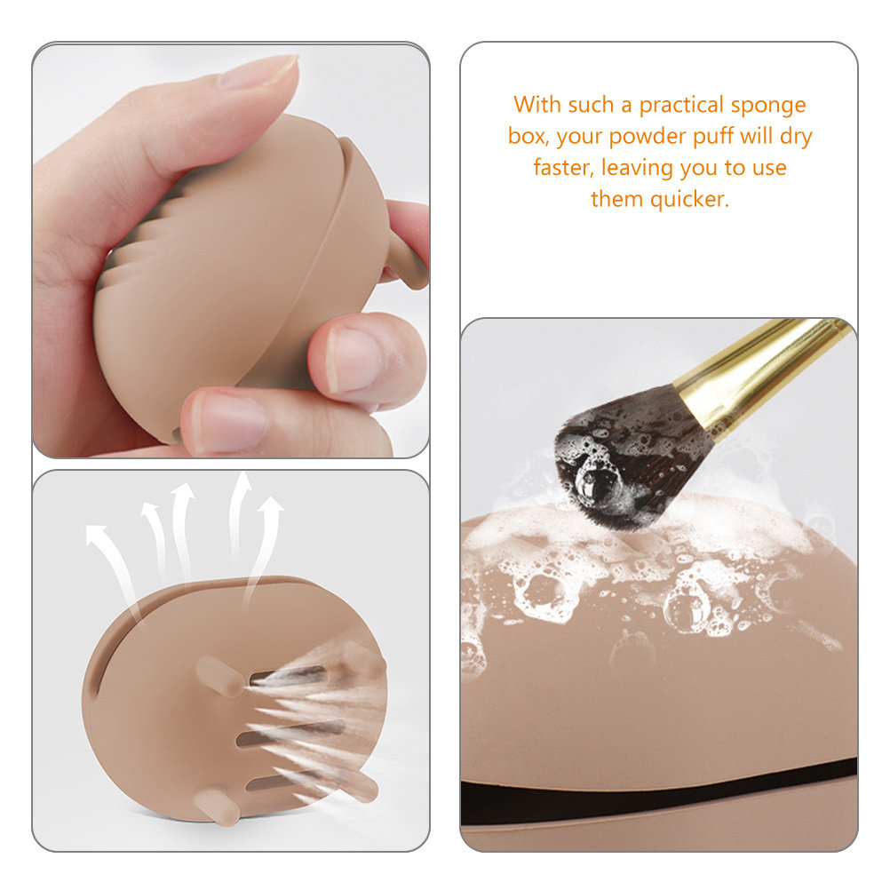 กล่องซิลิโคนพรีเมียมสำหรับเก็บ - Beauty Makeup Sponge บทวิจารณ์และราคา