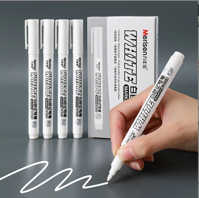1 ชิ้นสีขาว Marker ปากกาสีมันก - Beauty Makeup Pictures บทวิจารณ์และราคา
