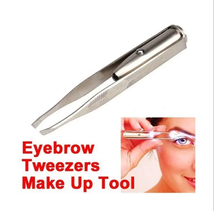 1/3 ชิ้นแหนบคิ้ว LED สแตนเลสใบ - Beauty Makeup Design บทวิจารณ์และราคา