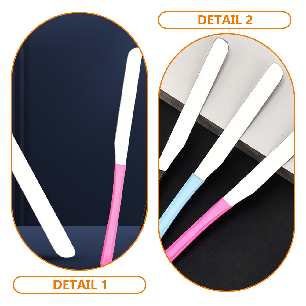 ไม้พายผสมเครื่องสำอางสแตนเลส ด - Beauty Makeup Tool บทวิจารณ์และราคา