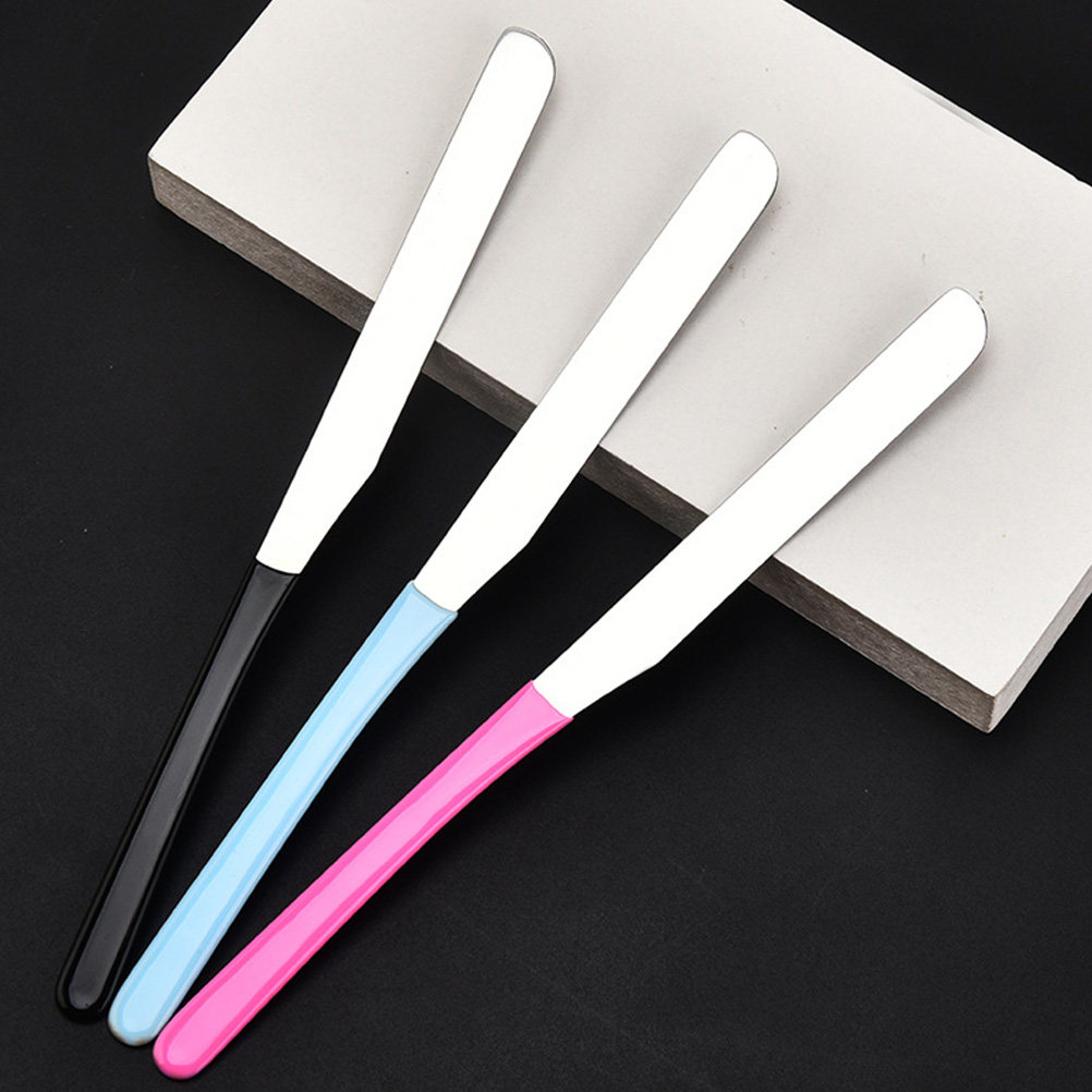 ไม้พายผสมเครื่องสำอางสแตนเลส ด - Beauty Makeup Tool บทวิจารณ์และราคา