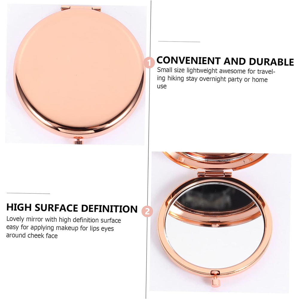 กระจกแต่งหน้าโลหะแบบพกพากระจกม - Beauty Makeup Names บทวิจารณ์และราคา