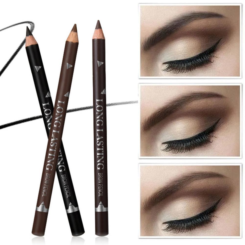 3 สีติดทนนานสีดําสีน้ําตาล Eye - Eyebrow Pomade Pencil บทวิจารณ์และราคา