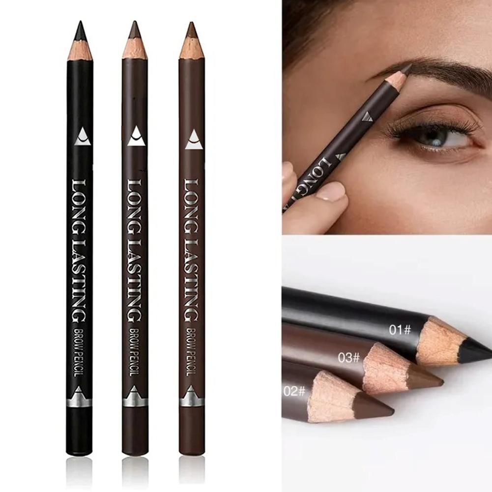 3 สีติดทนนานสีดําสีน้ําตาล Eye - Eyebrow Pomade Pencil บทวิจารณ์และราคา