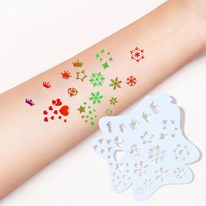 ชุดลายฉลุเพ้นท์หน้าแบบใช้ซ้ำได - Beauty Makeup Pictures บทวิจารณ์และราคา