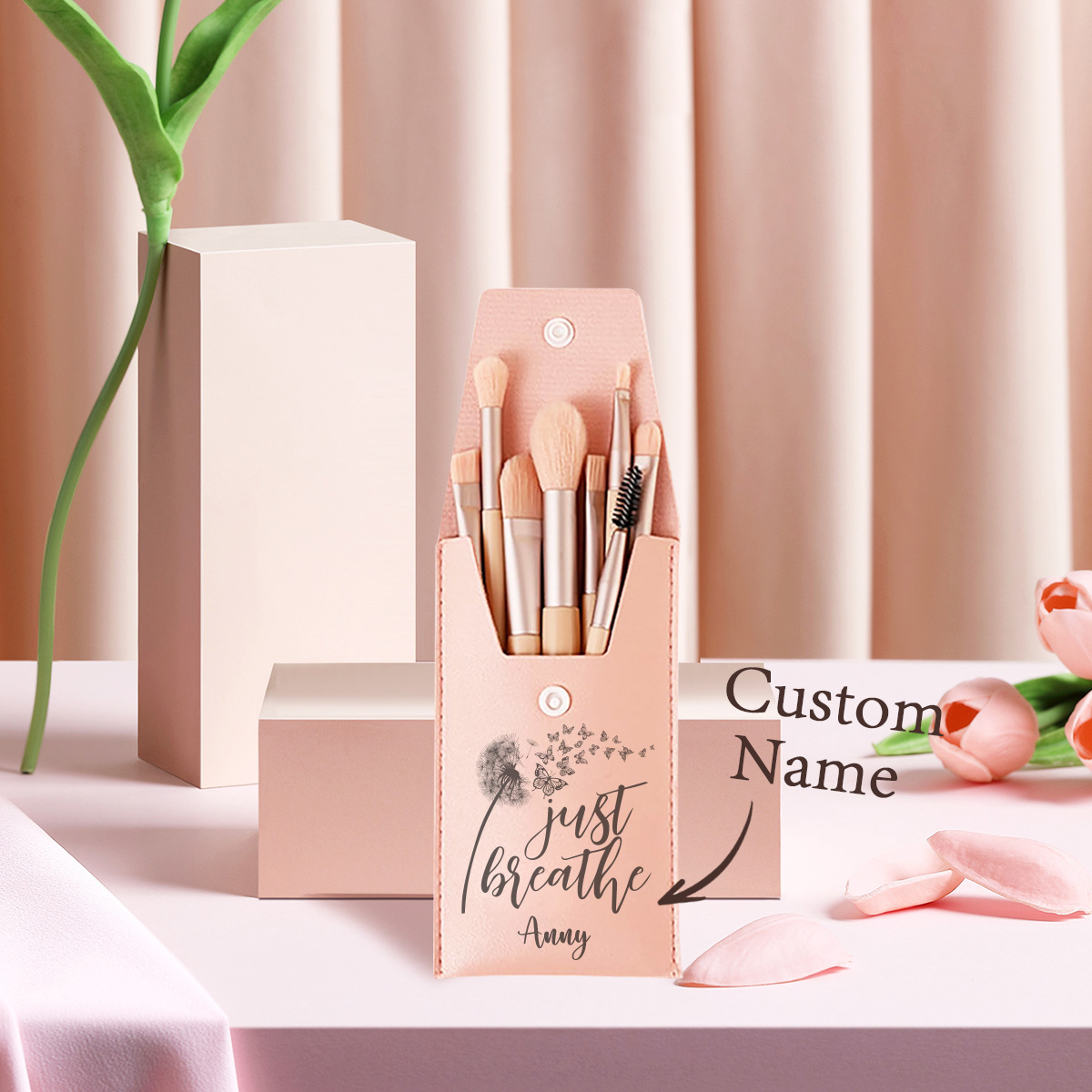 แปรงแต่งหน้าแบบกำหนดชื่อได้ 1  - Beauty Makeup Design บทวิจารณ์และราคา