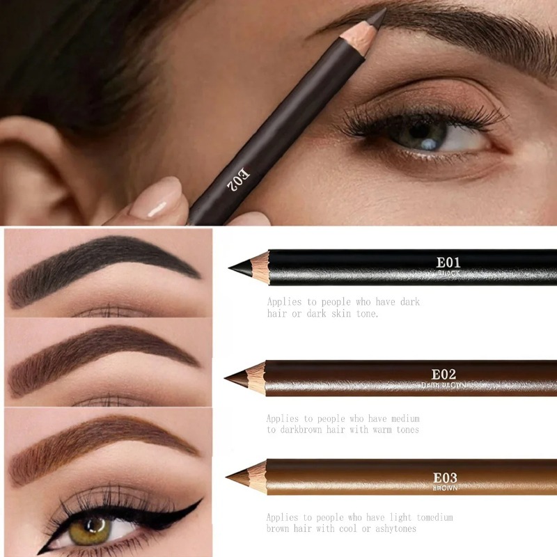 ดินสอเขียนคิ้วไม้ 3 สี กันน้ำ  - Eyebrow Pomade Pencil บทวิจารณ์และราคา