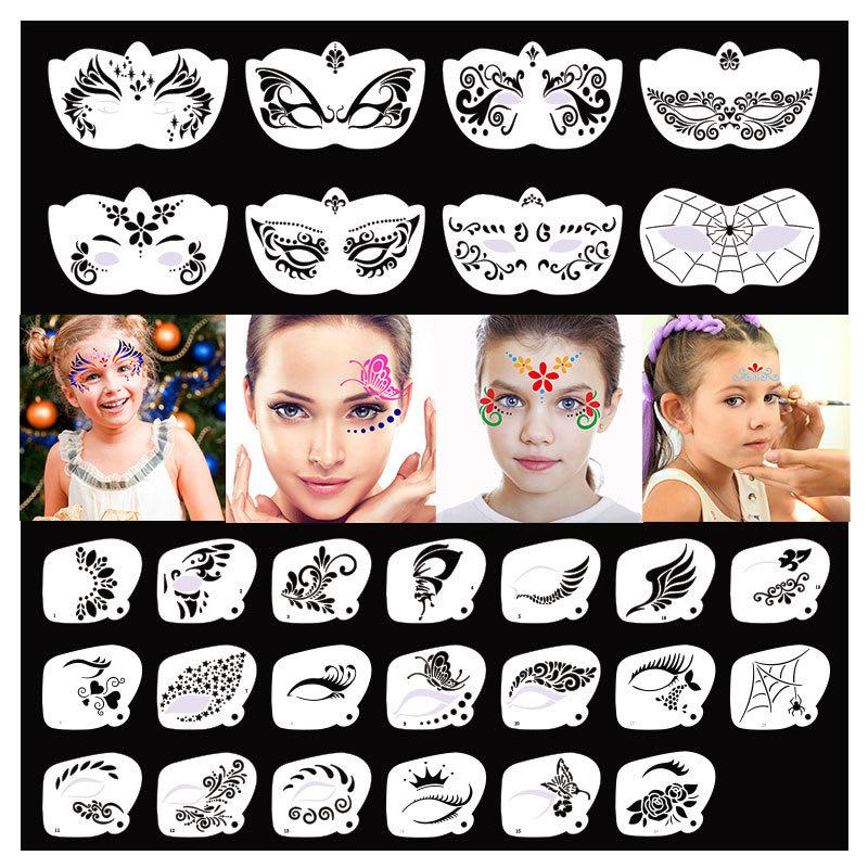 ▶ 8/20 ชิ้น แม่แบบเพ้นท์หน้า แ - Beauty Makeup Pictures บทวิจารณ์และราคา