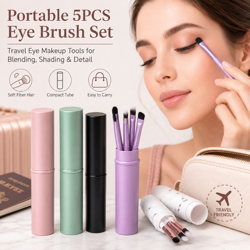 ชุดแปรงแต่งตาแบบพกพา 5 ชิ้น พร - Beauty Makeup Youtube บทวิจารณ์และราคา