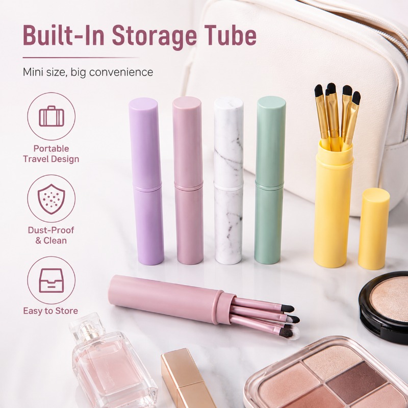ชุดแปรงแต่งตาแบบพกพา 5 ชิ้น พร - Beauty Makeup Youtube บทวิจารณ์และราคา