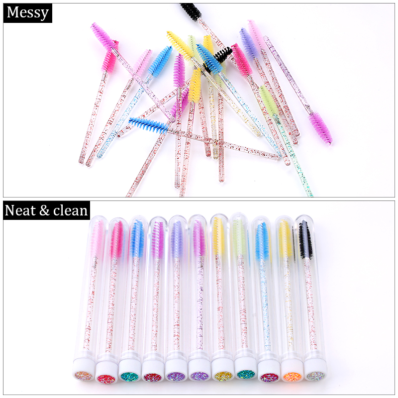 20Pcs Reusable Eyebrow แปรงหลอ - Beauty Makeup Youtube บทวิจารณ์และราคา